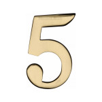 M Marcus Heritage Brass Numeral 5 - 51mm Self Adhesive